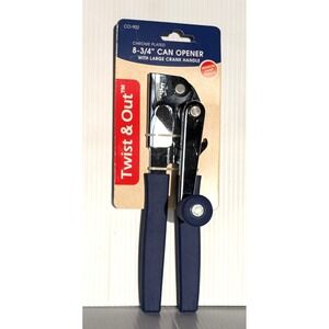 Winco CO-902 Twist & Out Chrome-Plated Can Opener 8-3/4 Inch Long, with Crank